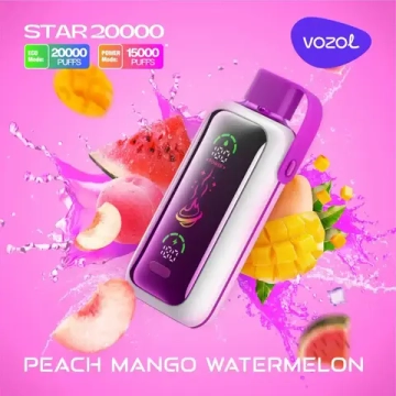 Vozol Star 20000 - Peach Mango Watermelon (5%nic)