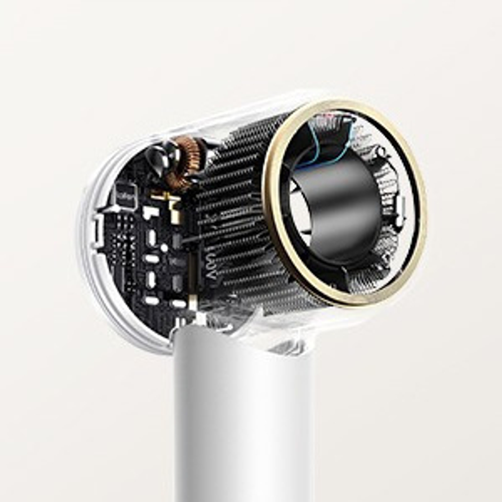 Комплект фен Laifen Swift Premium профессиональный с сумкой, 2 насадки, белый