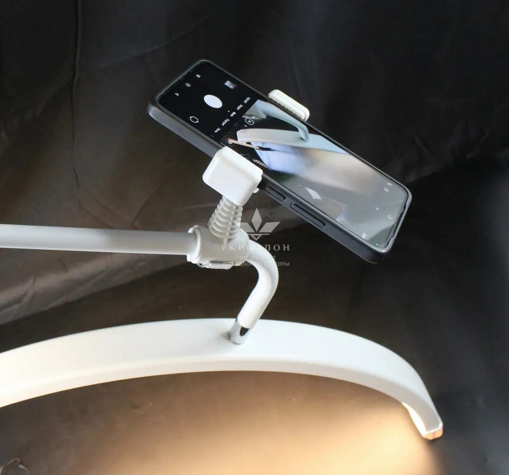 Бестеневая настольная Led лампа на струбцине Moon HD-M6X (SP-006), 50 Вт, белая