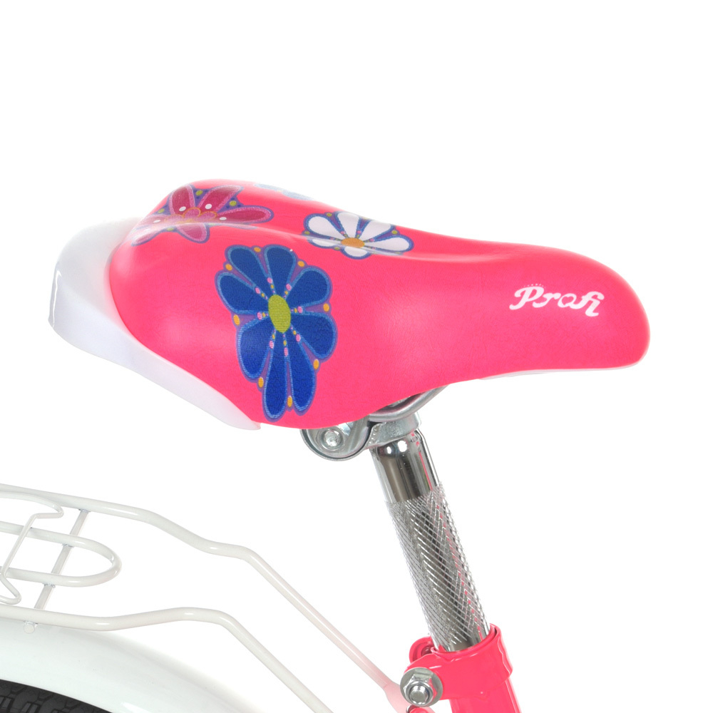 Детский велосипед для девочки Profi Blossom 16 дюймов с багажником Y16303, Y16302