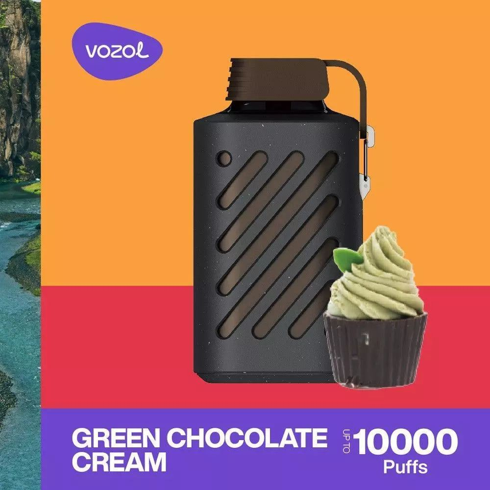 VOZOL GEAR 10000 Green Chocolate Cream 5% nic