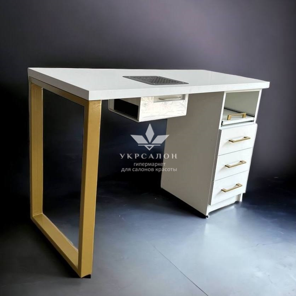 Маникюрный стол Mark SM-100 с вытяжкой и металлической ножкой