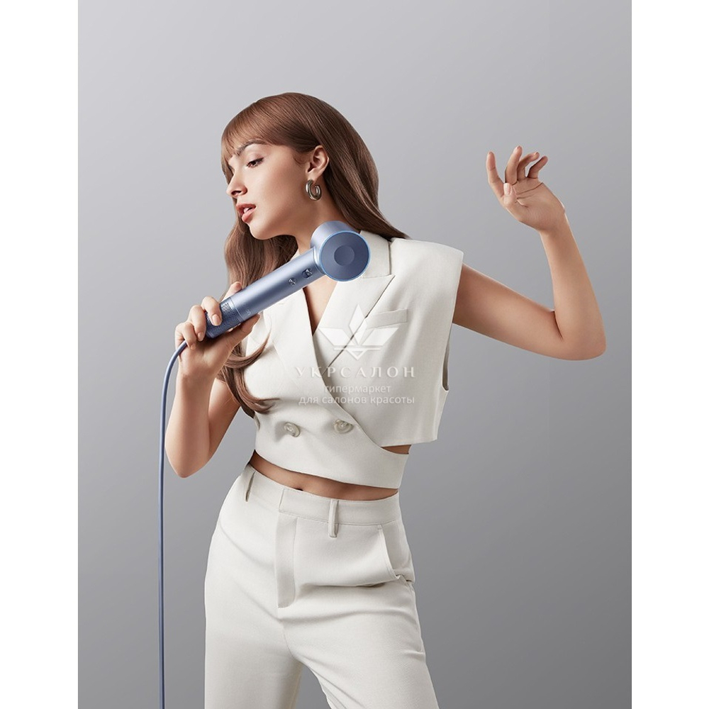 Фен Laifen профессиональный с ионизацией, 3 насадки, серый