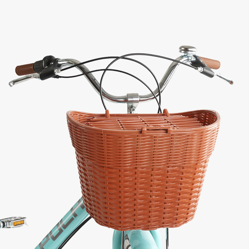 Велосипед міський 26 дюймів Corso Polaris з кошиком та багажником, рама 16.5"