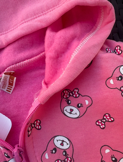 Кофта з капюшоном "Ведмежуля", трьохнитка з начосом ТМ “Seltay Baby”