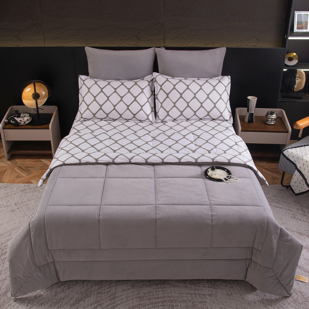 Комплект постельного белья Сатин Velouria Luxe с Одеялом VL011