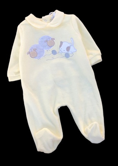 Чоловічок "Звірята", велюр ТМ "OVS" (50-56 см)