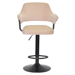 Стілець для візажу Jef velor black