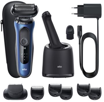 Електробритва-триммер BRAUN Series 6 60-B7500cc BLUE/BLACK