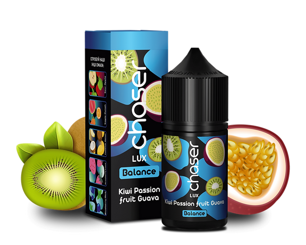 CHASER LUX Kiwi Passion fruit Guava (5%nic, 30ml)