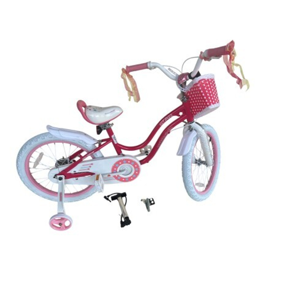 Детский двухколесный велосипед для девочки Royal Baby Stargirl 18 дюймов RB18G-1 с корзиной