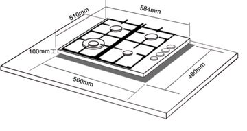 Варильна поверхня INTERLINE HGG 762 RGT BA