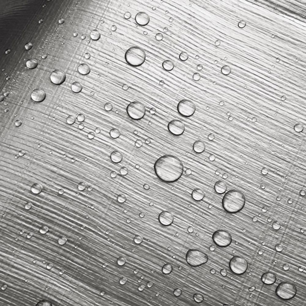 Тент 8х10 от дождя и снега, затеняющий 150г./м2 (серый) тарпаулиновый. Усиленные края.