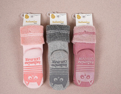 Шкарпетки "Котики", махра ТМ "Katamino"