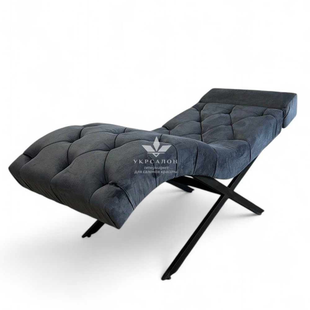 Анатомическая кушетка Mark 555-10 с пуговицами и подголовником для лашмейкеров и бровистов