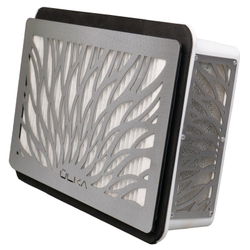 Вытяжка для маникюра врезная Ulka Tornado, цвет белый (сетка металлик)