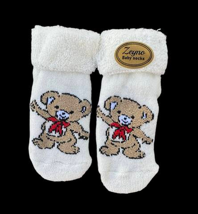 Шкарпетки "Bear", махра ТМ "Zeyno" (0-6 міс)