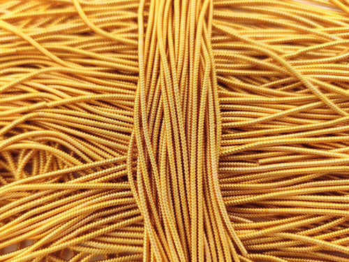 Канітель  фігурна "зигзаг" №2 золота 1,5 мм