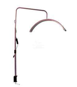 Бестеневая настольная Led лампа на струбцине Moon HD-M6X (SP-006), 50 Вт, розовая