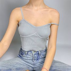 Топ с имитацией косточек