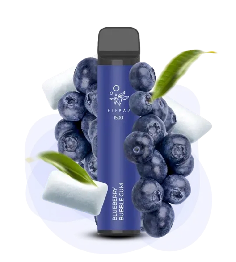 Elf Bar 1500 - Blueberry Bubble Gum (5% nic)
