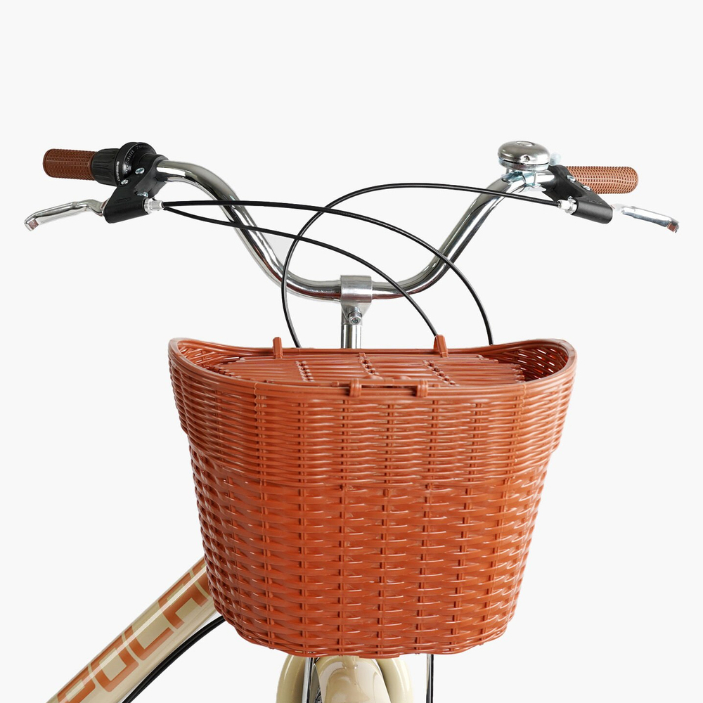 Велосипед міський 26 дюймів Corso Polaris з кошиком та багажником, рама 16.5"