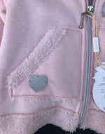 Костюм 3в1: Куртка, штани, реглан "Cute Bunny", двунитка з начосом, бавовна, махра ТМ "Sani" (74 см)