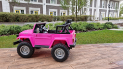 Дитячий двомісний електромобіль джип 4WD Toyota "WeKids Cars"