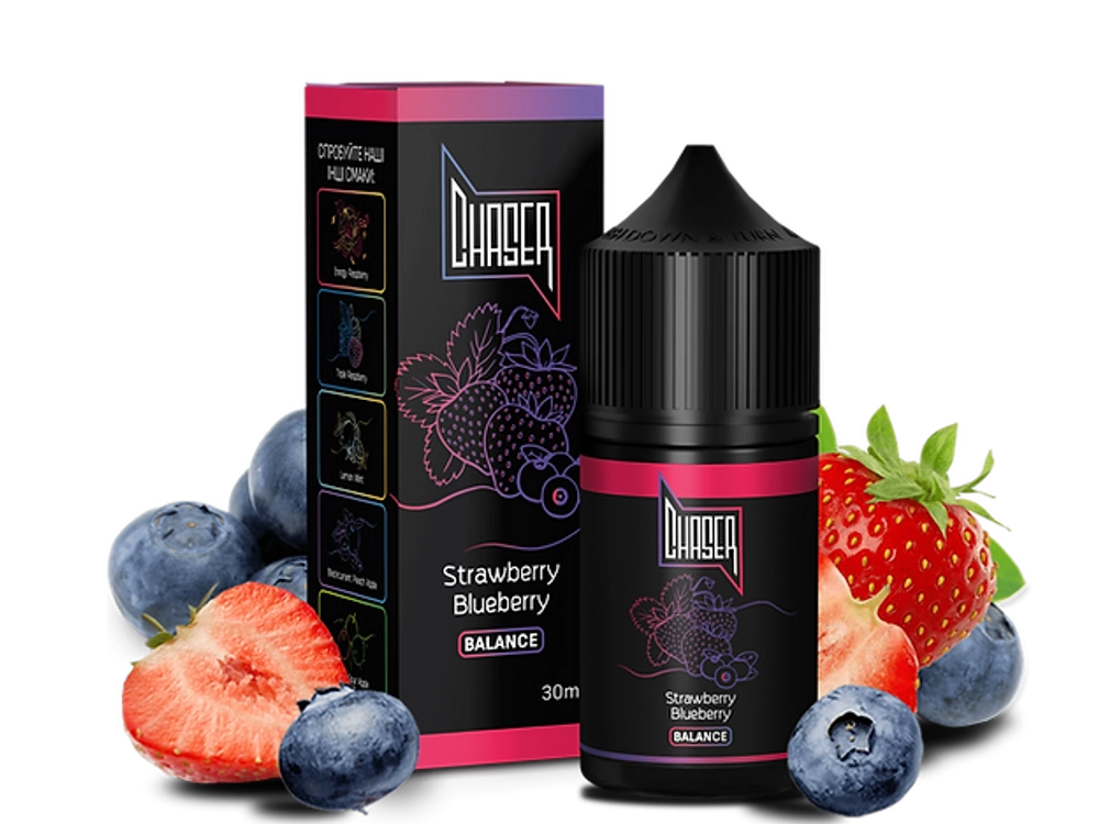 CHASER BLACK Strawberry Blueberry (5%nic, 30ml)