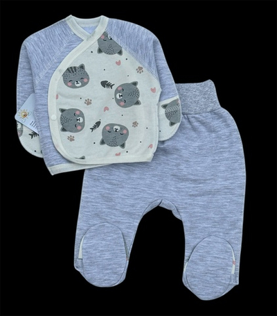 Комплект 2в1: льоля, повзунки "Принт", футер ТМ “Happy ToT” (56 см)