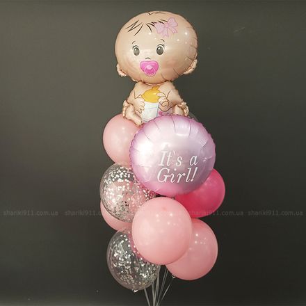 Шары на выписку из роддома Доченька