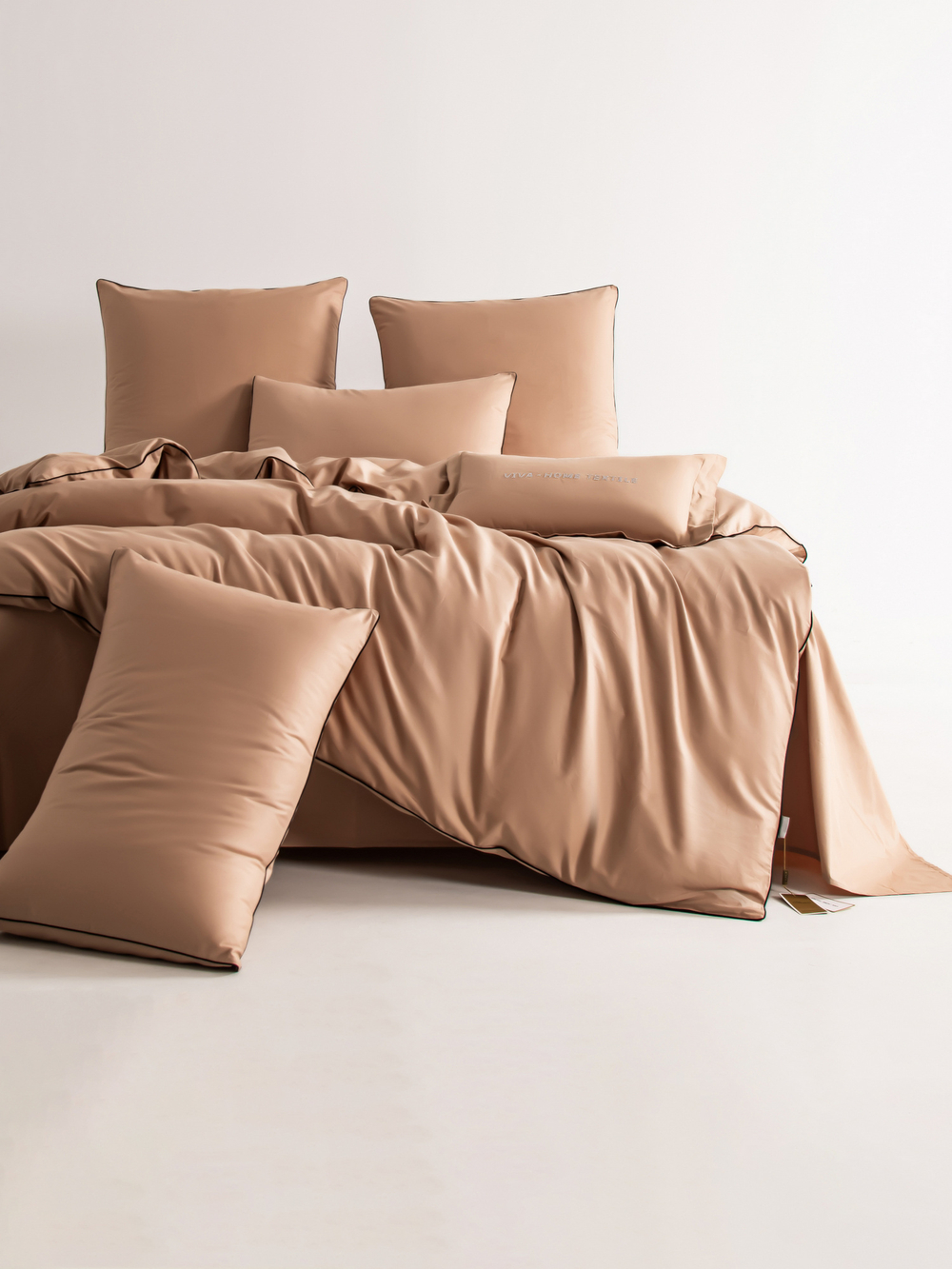 Комплект постельного белья Однотонный Сатин Элитный OCE015