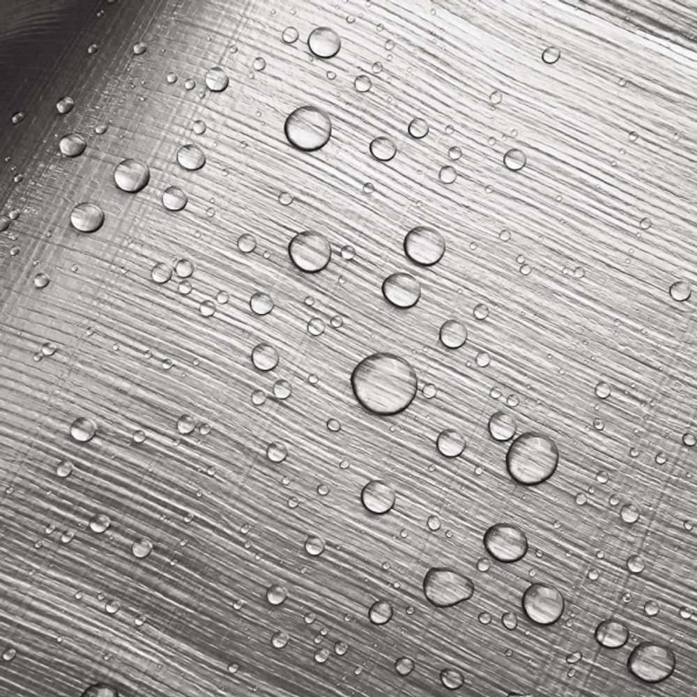 Тент 4х5 от дождя и снега, затеняющий 180г./м2 (серый/синий) тарпаулиновый. Усиленные края.