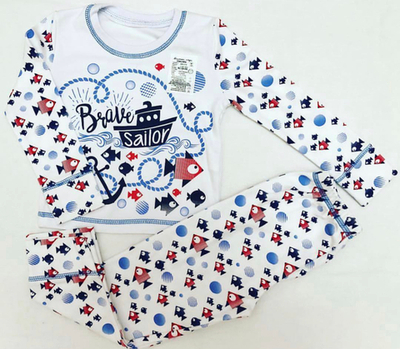 Костюм для дому та сну (піжама) "Brave sailor", бавовна "ML"