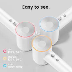 Фен Laifen профессиональный с ионизацией, 3 насадки, белый