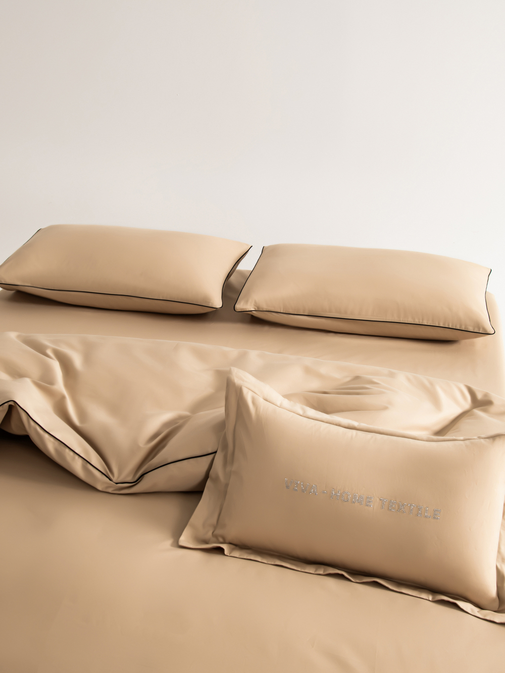 Комплект постельного белья Однотонный Сатин Элитный OCE005