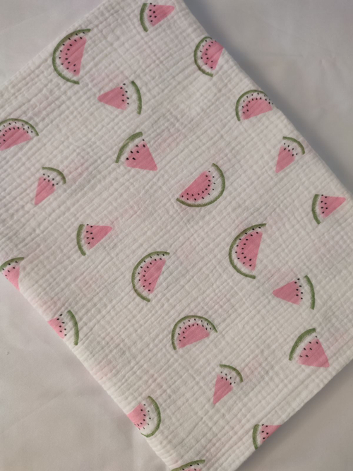 Пеленка муслиновая жатая двухслойная