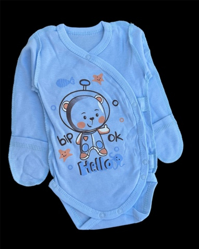 Боді з довгим рукавом "Принт", інтерлок ТМ "Ua"