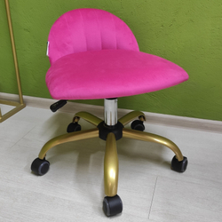 Стульчик для педикюра Rior velor Gold