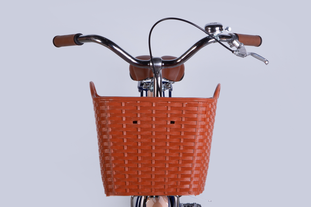 Велосипед городской 26 дюймов Dorozhnik Lux Velosteel 2025 с корзиной и багажником, рама 17"