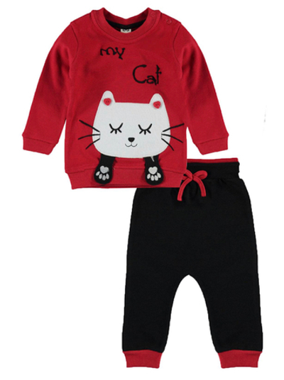 Костюм 2в1: світшот, штани "Кошеня", двунитка ТМ "Civil" (68 см)