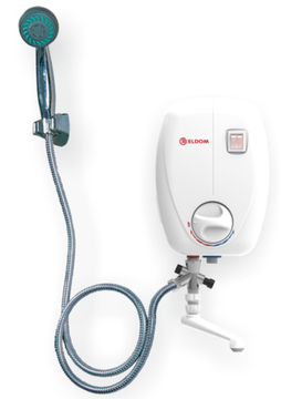 Водонагрівач ELDOM Betta 6,5 kw (3+3,5) душ+кран 72486C
