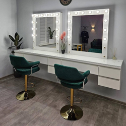 Стільчик для візажу Jef velor Gold