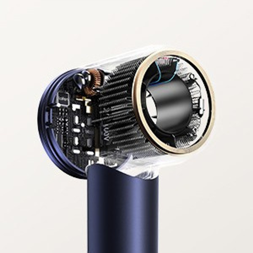 Комплект фен Laifen Swift Premium профессиональный с сумкой, 2 насадки, синий