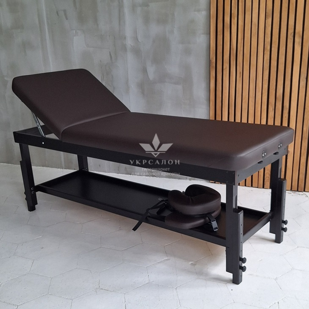Стаціонарний масажний стіл KP-10 Brown