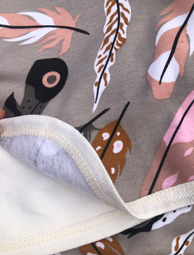 Комплект 3в1: льоля, повзунки, шапочка "Принт", футер ТМ “Happy ТОТ” (56 см)