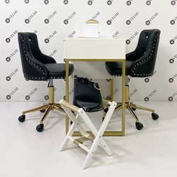 Стільчик майстра Ice Diamant gold black