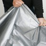 Тент полипропиленовый 6х10 от дождя и снега, затеняющий 100г./м2 (серый)