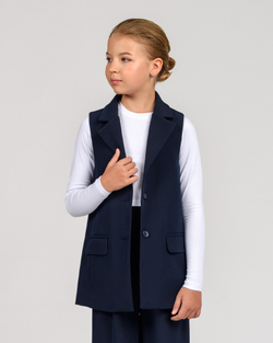 Жилет для девочки синий (арт. 3422400222)