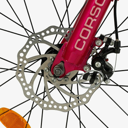 Детский спортивный велосипед 20 дюймов Corso Next магниевый, оборудование Shimano